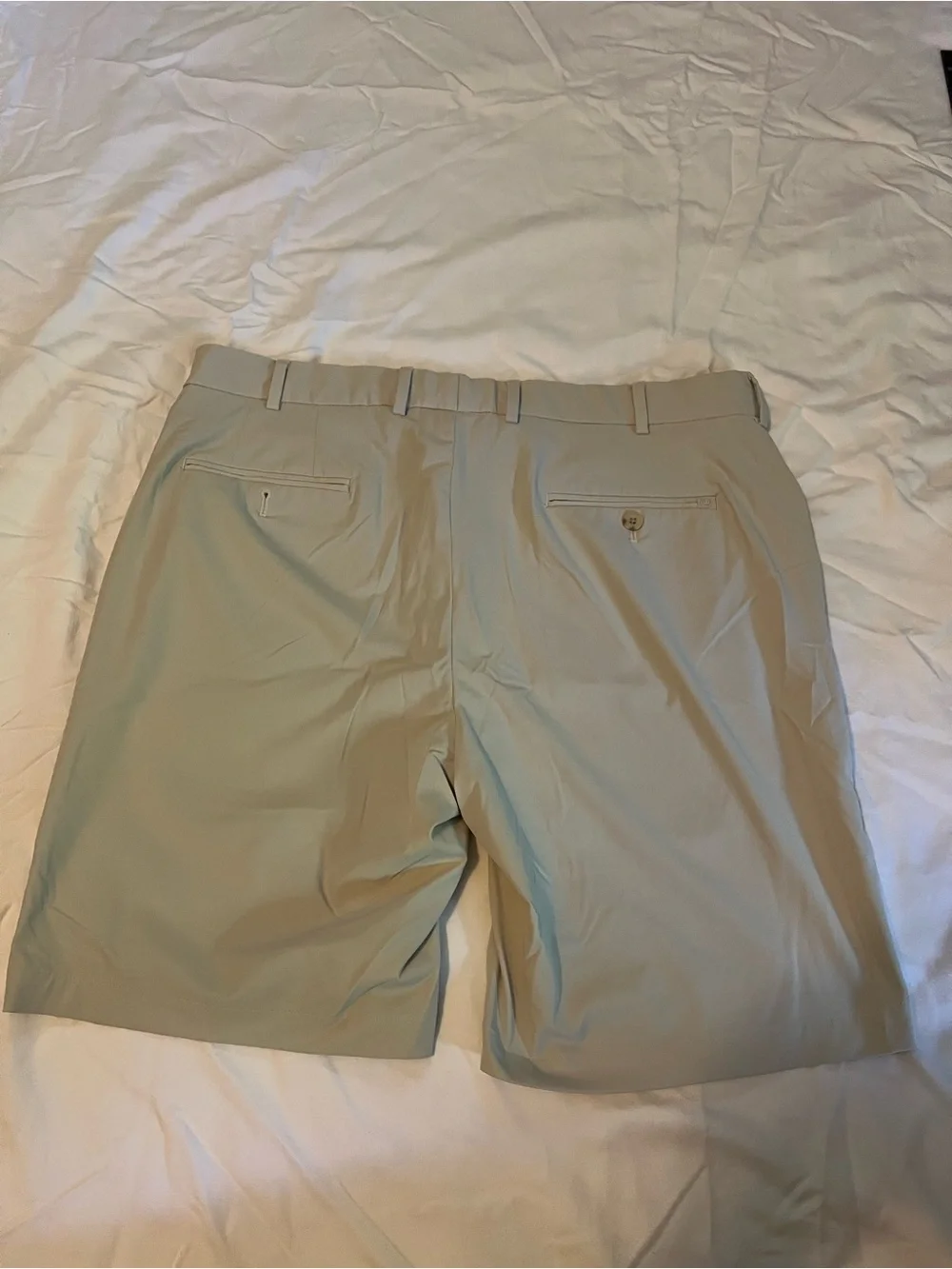 Peter Millar Light Khaki Flat Front Golf Shorts